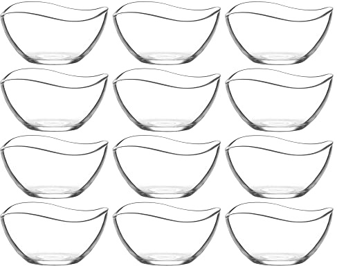 CLEARFEE Glasschalen-Set 6-12tlg. aus hochwertigem Glas 215 ml oder 310 ml Schalen Dessertschale Vorspeise Bowl Glasschüssel (12Stk. 310 ml)