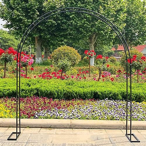 GueTTO Gartenbogen Rankhilfe Rosenbogen 200cm 180cm 160cm 140cm 120cm breit alle Rankpflanzen Rankbogen Spalier, Rosenbogen Aus Edelstahl, Gartenbogen Aus Metall,W240cm x H220cm