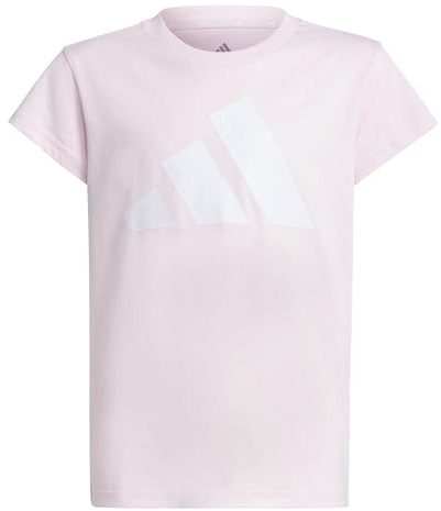 adidas Niñas Essentials Cotton Shirt, Clear Pink/White, 11-12 Years