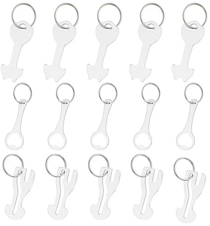 CHSEROK 15 Piezas Llave para Carrito de Compras, 3 Modelos Universal Extractor de Carro de la Compra, Moneda Carro Compra se Adapta a Muchos Carritos de Compras de Supermercado