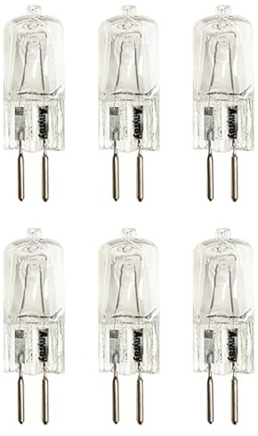 (6)-Bulbs 25 Watt G6.35 120V 25W GX6.35 110 Volt 25Watt Bi Pin T4 Light Bulb Anyray