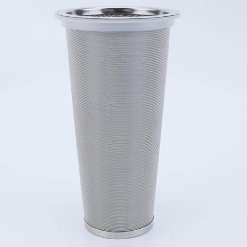 Fermus Filtre à café à froid pour bocal Mason à large ouverture de 950 ml, passoire en acier inoxydable 304 avec anneau d'étanchéité, moulu, thé, fruits, café (1)