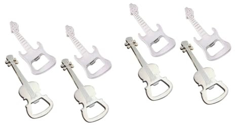 CONGARTENO 2 Set Di Apribottiglie Portachiavi Strumenti Musicali Apribottiglie Decorativo Strumento Portatile Per Birra Casa Cucina Bar 4 Pezzi * 2