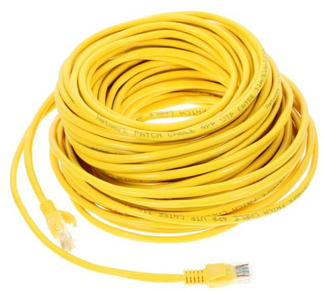 OSALADI Cable Ethernet Cat 5e de 20 M para Conexión Confiable y Transmisión Estable en Routers y Computadoras de Casa Material de Aluminio