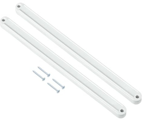 QUARKZMAN Guide Per Cassetti, 2Set 235mm - Guide Per Cassetti In Plastica Con Viti, Guide Montate Lateralmente Con Scanalature Per Cassetti Di Armadi Comodini Guardaroba Cassettiere (Bianco)