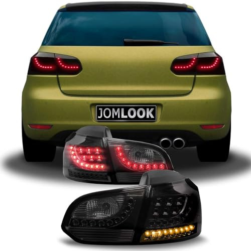 OMAC Rückleuchten kompatibel mit VW Golf 6 2008-2012 schwarz 4tlg