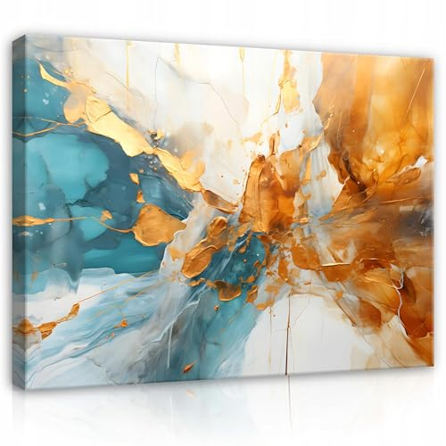 WallArena Leinwand Bilder 100x70 cm | Abstrakt, Leinwandbilder, Bild auf leinwand, Format: 100x70 cm (BxH) - einteilig auf Canvas Leinwand. Das Leinwand