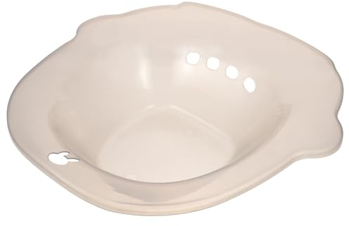 TOYANDONA Postpartum Care Sitzbad für Toilette mit Abfluss Leichtes Tragbares Sitzbad für Frauen Schwangere Ältere Menschen zur Linderung von Beschwerden mit Zusatz von Lavendel Salz Essig