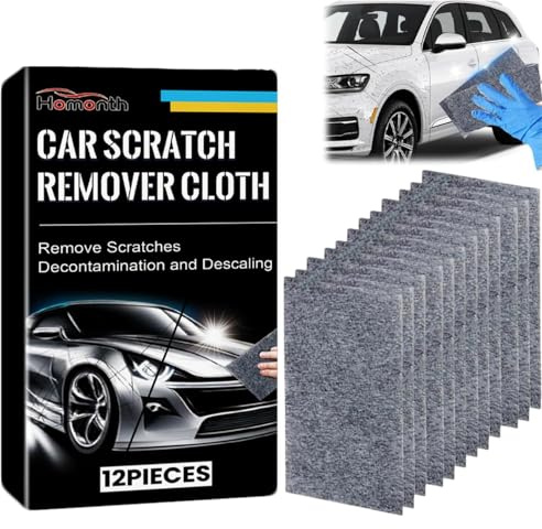 12PCS Nano Sparkle Cloth, Car Scratch Remove, Car Scratch Repair, for Vehicles Scratches,Swirls,Paint Residue, Water Spots and Minor Blemishes