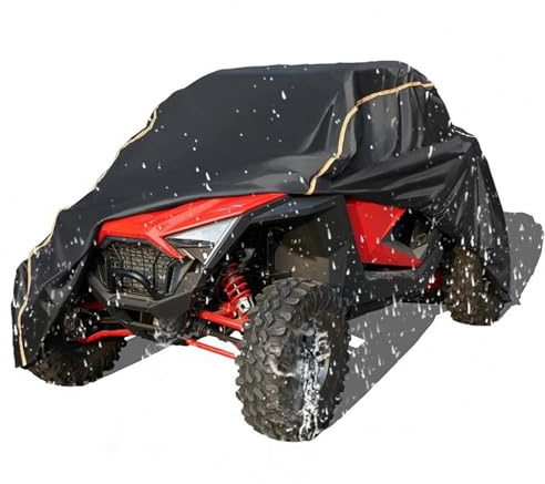 Housse De Protection pour Véhicule Utilitaire Tout-Terrain pour Polaris RZR Pro XP, Noire, en Tissu Oxford 210D Imperméable