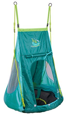 HUDORA Nestschaukel 90 cm mit Zelt Pirate - Garten-Schaukel, 72152