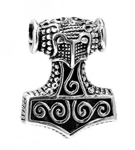 Kiss of Leather 146 - Colgante de martillo de Thor (plata de ley 925)