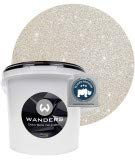 Wanders24 Glimmer-Optik (3 Liter, Silber-Sand) Glitzer Wandfarbe - Wandfarbe Glitzer - abwaschbare Wandfarbe - Glitzerfarbe - Made in Germany