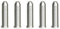 Waffenpflegewelt Trainingsmunition Kaliber .22 Long Rifle (.22 lfr) aus Aluminium (5 Stück) mit Haltegriff