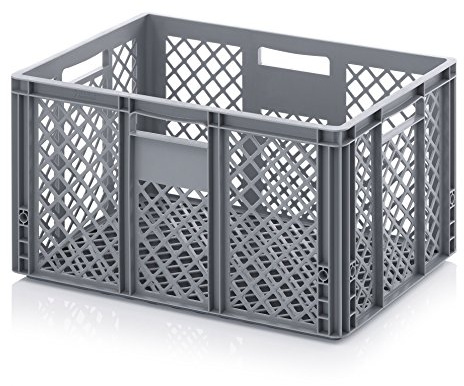 Bäckerkiste Cateringbox 60 x 40 x 32 durchbrochen inkl. gratis Zollstock
