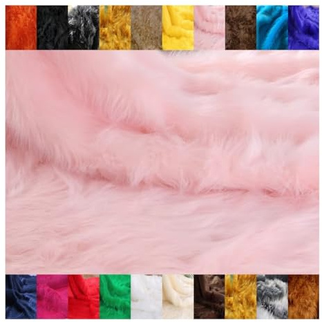 Fabrics-City ROSA LANGHAAR FELL STOFF FELLSTOFF STOFFE, 2591