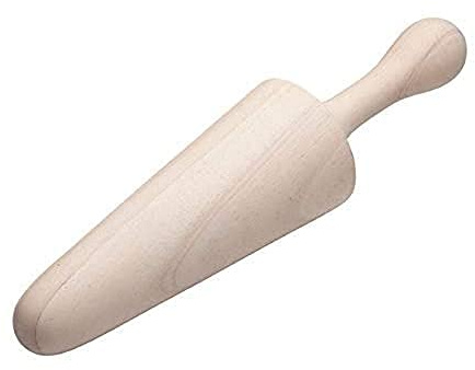 Winco WPST-13, 13-7/8'' x 3-1/8'' Wood Chinois Pestle, Assorted