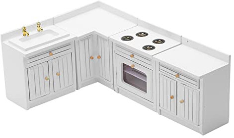 Amagogo 1:12 Puppenhaus Möbel Küche Herd Schrank Schrank Set