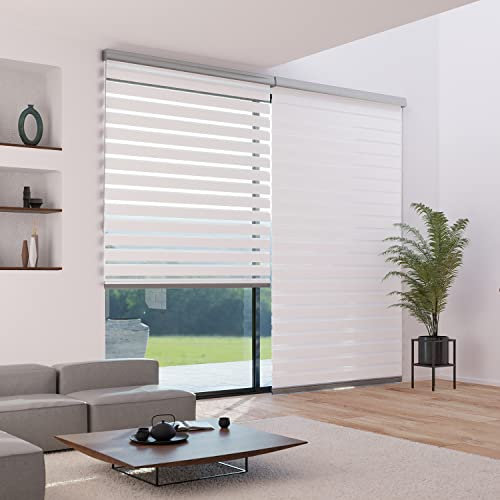 MADECOSTORE Alutech - Tenda avvolgibile doppia per giorno notte, 164 x 250 cm, con cassetto, catena in alluminio