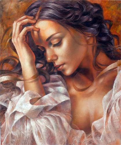 Diamond Painting Diamant Bilder Full Sexy Woman -Serie 5D DIY Diamant Malerei Kinder Erwachsene Mosaik Strass Basteln Dekoration für Wohnzimmer oder Schlafzimmer Wall Décor 80x120cm/32x48inch Round
