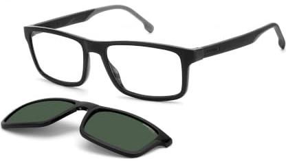 Carrera Gafas de Sol CA 8057/CS Black Black/Green Folding Clip-On 55/17/145 hombre