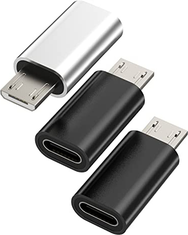 USB C Mutter auf Micro USB Männlich Ladekabel Adapter(3pack) Type-c Kabel to Android Klinke Ladegerät Stecker Charger Netzteil Zubehör Set für Samsung Galaxy S5 S6 S7 Edge Huawei Ps4 Xiaomi tp-to-mc