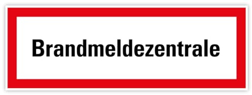 Aufkleber Hinweis „Brandmeldezentrale“ Brandschutz Folie selbstklebend ähnl. DIN 4066 | 21x7,4 cm Made in Germany