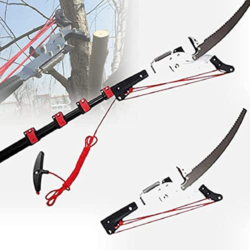 LTSRLL Svettatoio Telescopico Professionale, 2 in 1 Forbici Rami Alti All'aperto Attrezzi Potatura Giardino, Adatto per La Potatura Forestale, Luoghi Necessari Rami Potatura,5.4m