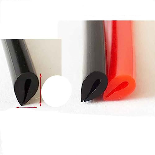 1 m Gummi-U-Streifen, Kantenschutz, umschlossen, Glas, Metall, Holz, Platte, Platte, Weiß, Grau, Schwarz, Braun, Gelb, Rosa, Rot, Blau, 7 x 4 x 1,5 mm, U-Form gelb, 1 m