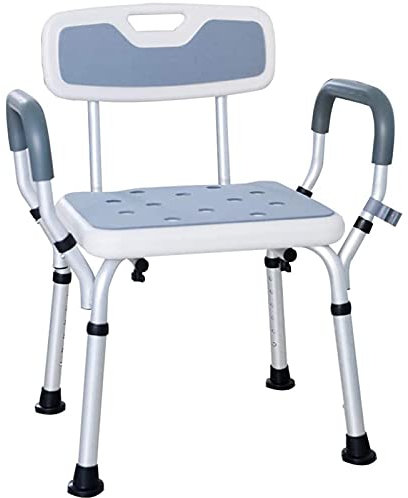 Vasca da bagno Doccia Sollevatore Sedia da bagno ergonomica, Sgabello da doccia Sedile da bagno con corrimano Schienale per disabili Supporto per gambe
