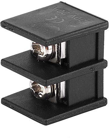 ANKROYU 50 Stück Klemmenblock, Verdrahtungsbarriere-Klemmenverbinder, 2-poliger Leiterplatten-Leiterplattenanschluss mit 7,62 mm Rastermaß für elektrische Steckverbinder