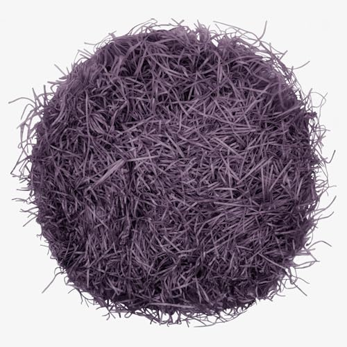 Raffia Füllmaterial Geschenk Hamper Shred Geschreddertes Papier Geschenk Füllung für Party Hamper Füllung und Geschenkverpackung für Geschenkbox Dekorations (Dunkelviolett - 100g)