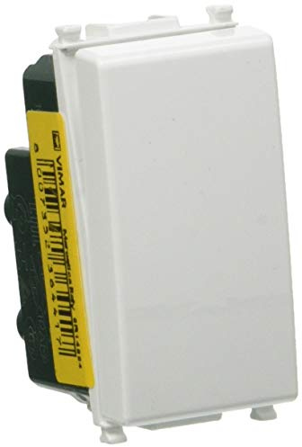 Vimar Plana Deviatore Elettrico illuminabile 1P 10AX Bianco, 6 Pezzi (Confezione da 6)