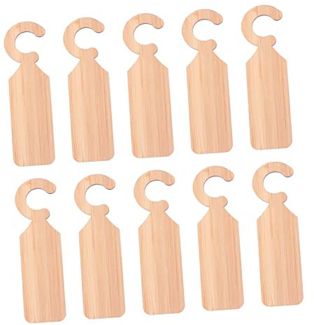 Étiquettes pour Plantes Suspendues en Bambou, 20 Pièces, Kaki