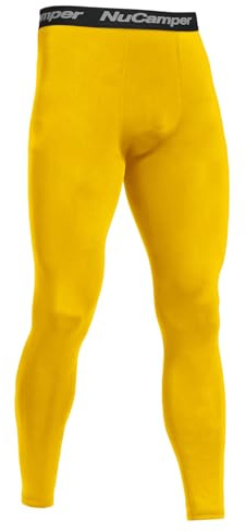 NuCamper Hombres Correr Leggings, Pantalones de Compresión de la Capa de Base de Deportes Mallas Leggings, de Secado Rápido Athletic Workout Fitness Baloncesto Gimnasio Pantalones Apretados