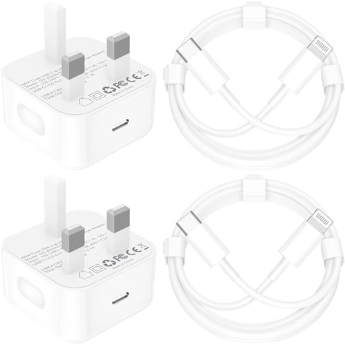 [Apple MFi Certified] iPhone 14 Charger Fast Charge, Rombica 4Pack 20W USB C Dynamic Power Adapter Type C Wall Charger Block with 6FT Type C to Lightning Cord for iPhone 14 13 12 11 Pro XS XR X 8 iPad