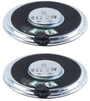 Nicear 2 Altoparlanti Magnetici Da 2 W, 8 Ohm, Rotondi, Diametro 40 Mm, Per Interni, Con Cavo