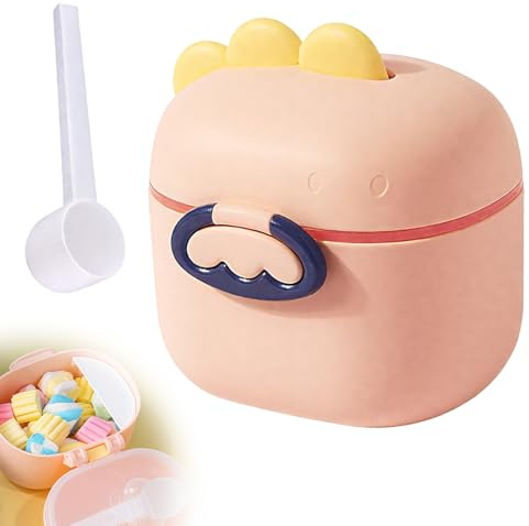 YUPZAR Contenant pour Lait en Poudre Bébé 400ml, Pratique et Sûr, Avec Compartiment de Séparation, Matériau sans BPA, Couvercle Hermétique, Facile à Transporter et à Nettoyer