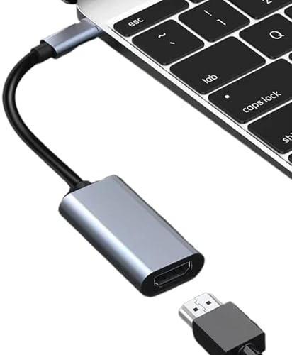 Quorvex Cable Display Port A HDTV 4K30HZ Tipo-C | Cable Para Teléfono Móvil Computadora Y Televisor HD - Portátil Para Monitor Audio TV Cine Casa Clase Viajes Presentaciones Negocios