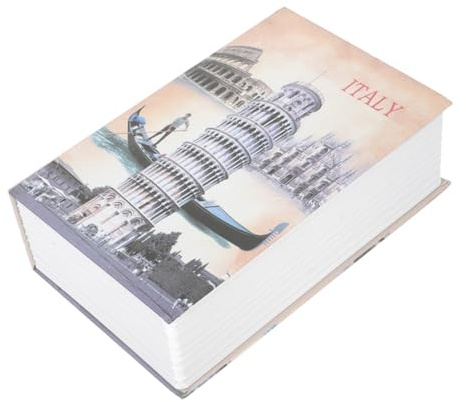 WRITWAA Caja Fuerte con Forma de Libro y Cerradura Código Caja de Seguridad Metálica para Almacenaje de Dinero Joyas y Objetos Personales el Hogar y Oficina