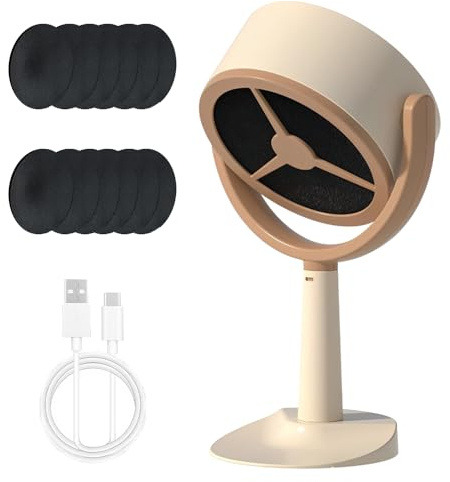 Wxeadu Portable Extractor Fan, Smoke Away Purifier, Smoke Purifier Fan with 12 Pcs Replaceable Filter Sponge, Smoke Extractor Fan for Weed, Smoke Purifier for Smoking Indoors Home Kitchen