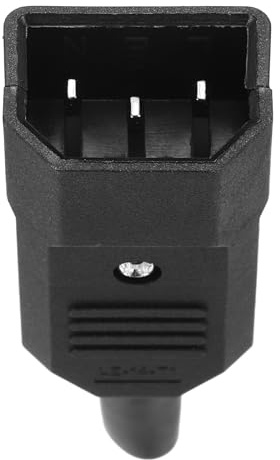 QUARKZMAN AC110-250V 10A Maschio IEC320 C14 Adattatore Di Alimentazione Connettore 3 Terminali Montaggio A Pannello 1 Pz