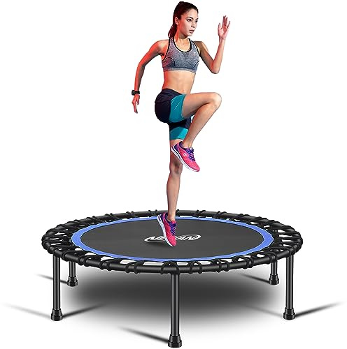 Newan Mini trampolino silenzioso da 101,6 cm, per fitness, fitness, rimbalzo, salto, allenamento cardio trainer, allenamento per adulti (carico massimo 150 kg)