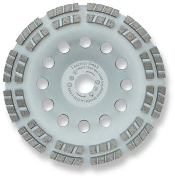 FANZTOOL D-Modell Diamant Schleiftopf Abrasiv 180 mm x 22,2 mm Schleifteller für abrasive Baustoffe, Estrich, Putz, Asphalt