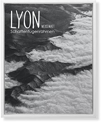 BIRAPA Lyon Keilrahmen für Canvas 70x120 cm in Weiß Matt, Rahmen für Leinwände, Leerrahmen für Leinwand, Schattenfugenrahmen für Keilrahmen, Leinwand Rahmen