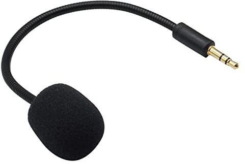 Yaowanguan Mikrofon Ersatz für Razer Barracuda X Wireless Gaming Headset, abnehmbares 3,5 mm Game Boom Noise Cancelling Barracuda X Mikrofon mit Schaumstoff