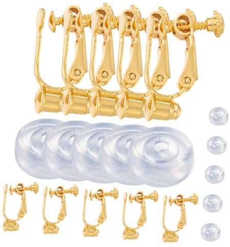 EXCEART 3 Sätze Ohrclip-adapter Ohrring-rücken Aufschrauben Ohrenrücken Clip-on-ohrring-befunde Schraub-ohrring-clips Clip-ohrringe Silikon-ohrringverschlüsse Legierung Materialien
