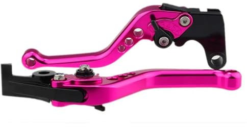 Kupplungsbremshebel Für Kawasaki NINJA 400 Z400 2018-2020 Einstellbare Griff Zubehör Motorrad Bremshebel Motorrad Bremse Kupplung Hebel Aluminium Bremsgriffhebelstange (Color : Short Pink)