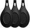 3 Piezas Juego de Cubiertos de Silicona de, Portacucharas de Silicona Resistente al Calor, para Cocinar Accesorios de Herramientas de Cocina para el Hogar (Negro)