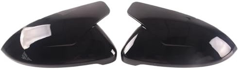 Spiegelkappe Helle Schwarze Seitenrückspiegelabdeckung Für VW Für Golf Für GTI 7 Mk7 Für Touran 2014 2015 2016 2017 2018 Rückspiegel Spiegelkappen